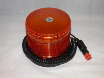 Maják 12V/24V LED CN oranžový magnetický mini s vypínačem