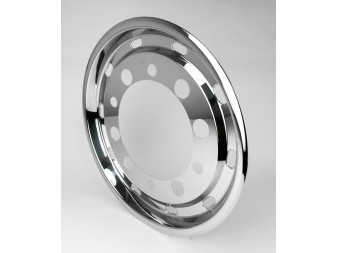 COVER WHEEL FRONT 22,5 STRAIGHT,STAINLESS STEEL