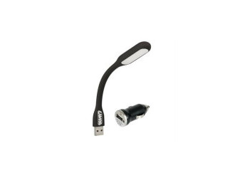 Lampička LED flexibilní 12/24V + USB nabíječka 1000mA