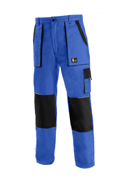 Kalhoty pánské montérkové do pasu CXS-LUXY JOSEF, modro-černé, vel. 54, CANIS