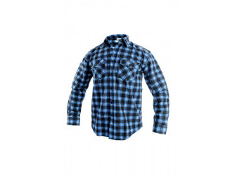 Košile pánská flanelová s dlouhým rukávem CXS-TOM, modro-černá, vel. 47/48, CANIS