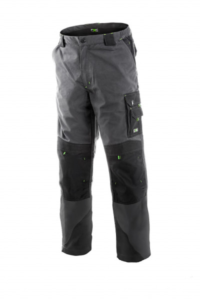 Kalhoty pánské montérkové zateplené do pasu CXS-SIRIUS NIKOLAS, šedo-zelené, vel.56-58, CANIS
