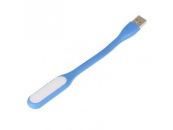 Lampička silikonová USB, 6 LED modrá