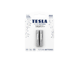 Baterie AAA SILVER 1,5V alkalická TESLA - balení 2 kusů