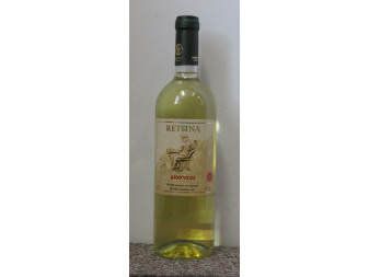 Retsina Dionýsos - řecké víno - bílé suché víno - 0.75L