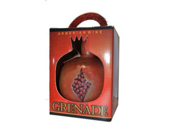 Grenade in ceramic red semi sweet pomegranate - červené polosladké víno12% - Arménie - 0,75L