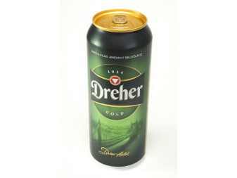 Dreher clas. sör. 5.2%- plech - maďarské pivo - 0.5L
