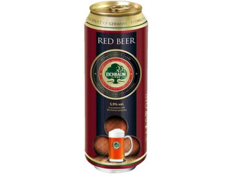 Eichbaum pivo 5.9% - červené pivo - plech - Německo - 0.5L