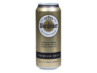 Warsteiner pivo 4.8% - světlý ležák - Německo - plech - 0.5L