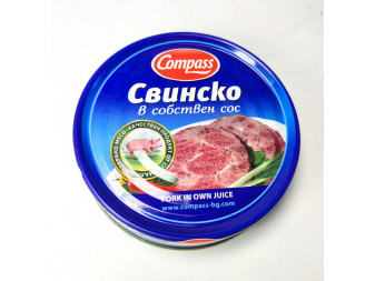 Vepřové maso ve vlastní šťávě Compass - Bulharsko - 180g