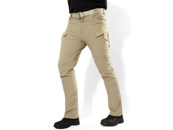 Kalhoty tactical nepromokavé, khaki barva, XL, Smilodon