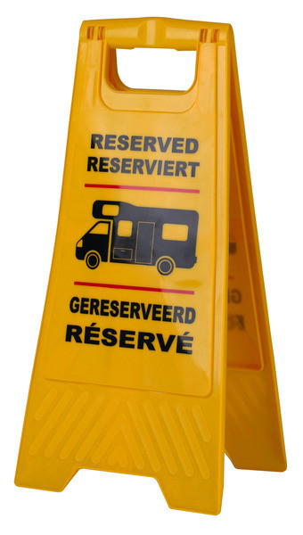 Cedule rezervováno pro karavan/obytný vůz