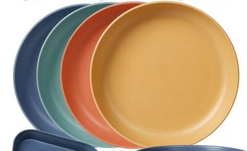 Talíř malý 4ks, odolný plast, různé barvy