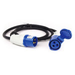 Adaptérový kabel Carbest o délce 1,5 m s CEE zástrčkou do CEE zásuvky