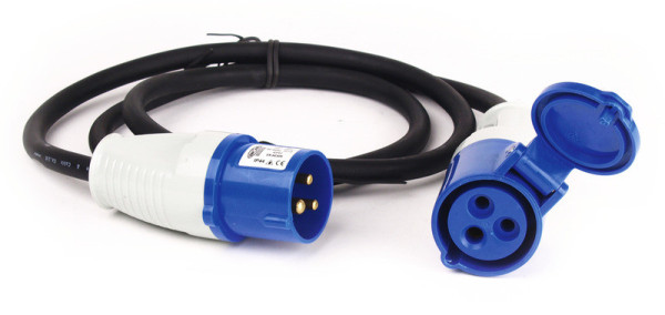 Adaptérový kabel Carbest o délce 1,5 m s CEE zástrčkou do CEE zásuvky