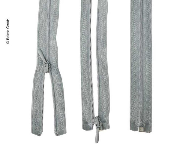 Dělitelný zip délky 170 cm šedý