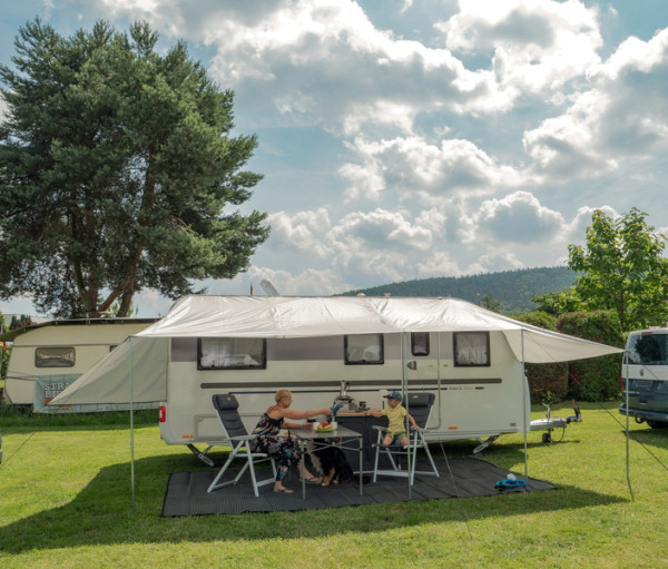 Univerzální sluneční střecha REIMO TENT COMO 3, 300x240 cm, světle šedá