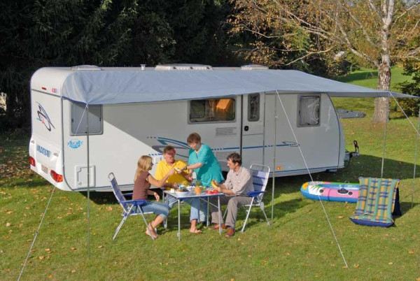 Univerzální sluneční střecha REIMO TENT COMO 5, 400x240 cm, světle šedá