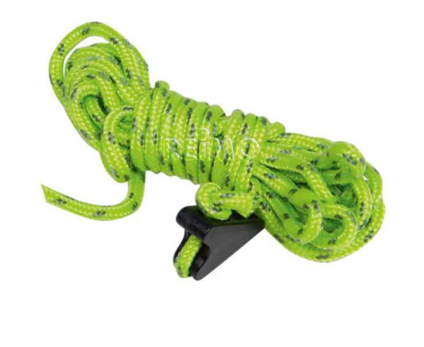 Napínací šňůry REIMO – zelené, 3 m,  Ř 3 mm, sada 4 ks