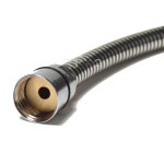 Sprchová hadice 1,6m 1/2" x 1/2" kovový vzhled
