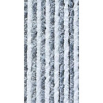 Fleecový dveřní závěs 56x205cm, šedá/bílá