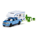Hračka Ford F150 Pick up Kamper s příslušenstvím - model