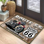 Rohožka sametová s motivem Route 66 - 80x50cm