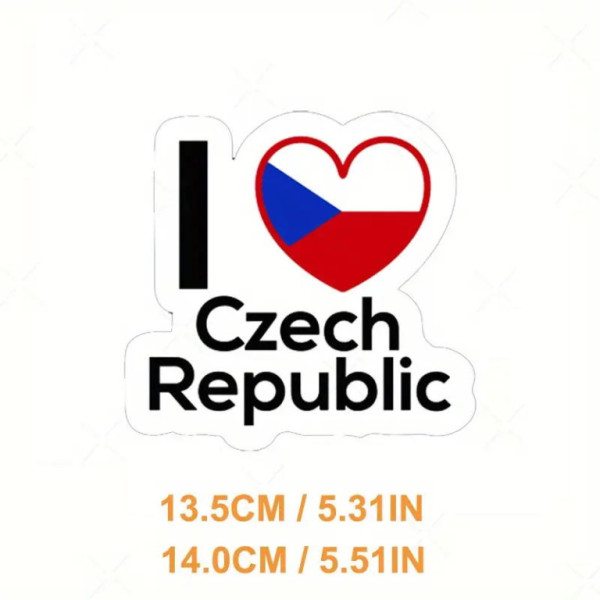 Nálepka - láska k ČR