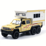 Hračka nákladní auto Diecast Camper RV, 1:32, žluté