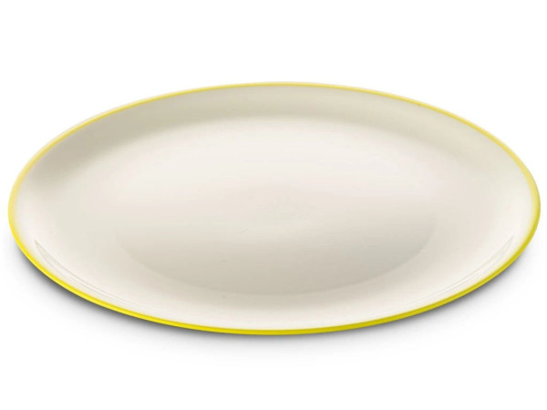 Talíř plastový nerozbitný Omada Sanalving Dinner Plate 24xh1.5cm VerdeAcido