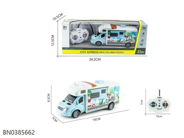 Model obytný karavan 1:32 na dálkové ovládání CITY EXPRESS
