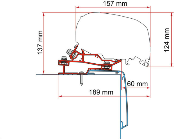 Adaptér Fiamma Rapido C55i C86i 500