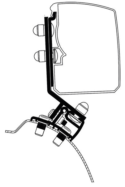 Adaptér Thule T 3200 PSA Minivan Fixed (LHD), 2 kusy