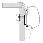 Adaptér pro markýzu Omnistor, Knaus 2017, 2x17,5cm (centimetry) + 2x4cm (centimetry)
