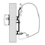 Adaptér pro markýzu Omnistor, Bürstner 2017, sada 2x40cm (centimetry) + 2x8cm (centimetry)