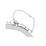 Adaptér pro markýzu Omnistor - Carthago Chic 450cm (centimetry)