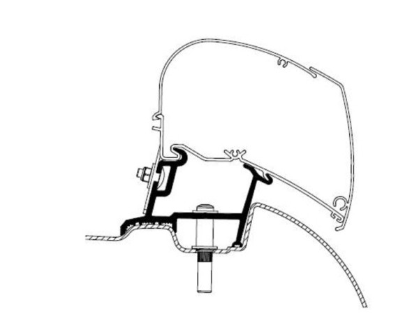 Adaptér pro markýzu Thule pro MB Sprinter >2007 / VW Crafter 2007-2016