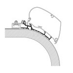 Adaptér na markýzu Rapido 450cm (centimetry)