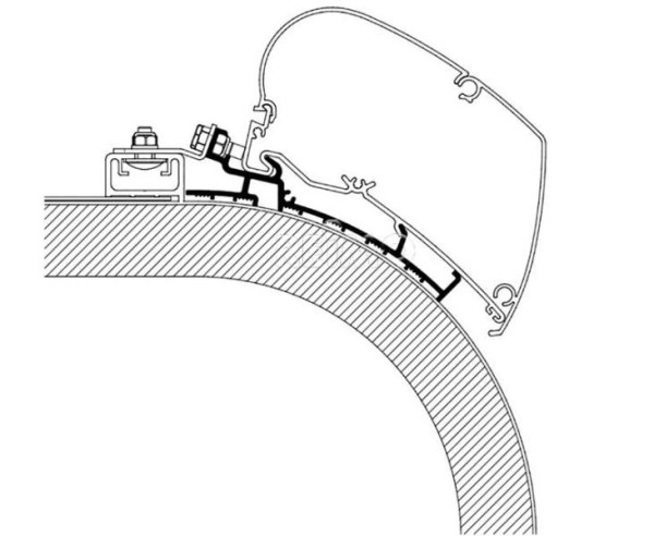 Adaptér na markýzu Rapido 450cm (centimetry)
