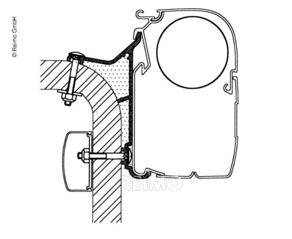 Adaptér pro markýzu Omnistor, třída HymerB2, 4,5m