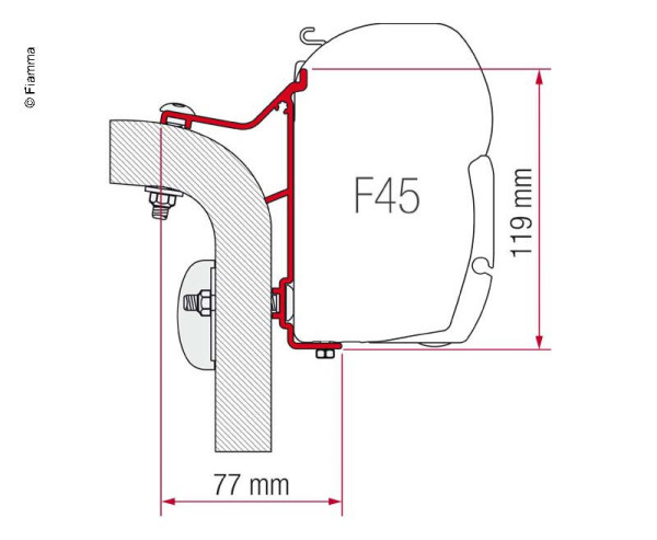 Adaptér F45i/L/ F50/F55 HymerB třída rok 95