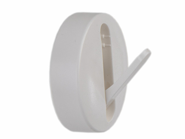2 sací háky, výklopné, bílé, do 3kg, O70mm