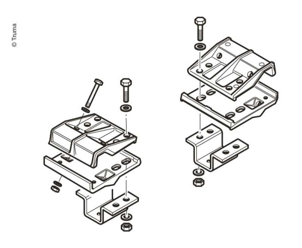 Standardní sada rámů BWP EM/CM Euro MoverII, výška rámu minimálně 185 mm