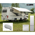 Střešní markýza Thule 9200 4,5m motor 230V Mystic šedé pouzdro bílé