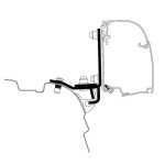 Adaptér Thule markýza VW T5/6 Brandrup Rail G2 pro 4200/4900