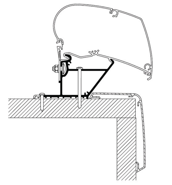 Adaptér Thule markýza 400cm (centimetry) - Rapido Series Compact
