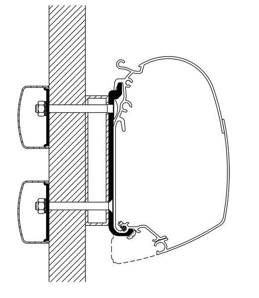 Adaptér markýzy Omnistor pro Dethleffs Globebus 3,0m