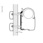 Adaptér markýzy Omnistor pro Dethleffs Globebus 8000 4,0m - 6,0m