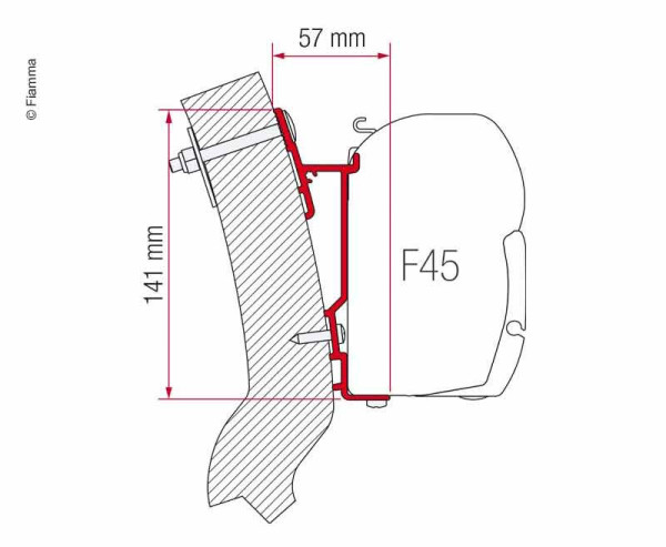 Adaptér markýzy Wingamm Oasi 350m