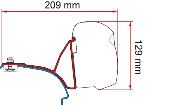 Stavebnice VW T5/T6 Multivan s kolejnicí, DeepBlack, F43